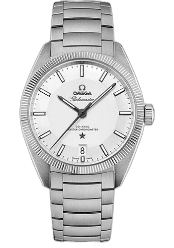 Omega 39mm Constellation Globemaster Co-Axial Master Chronometer Watch - 39 mm Steel Case - Fluted Bezel - Silver Dial - 130.30.39.21.02.001 — Ref. 130.30.39.21.02.001