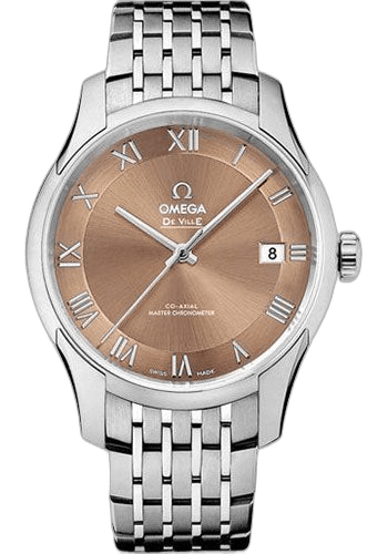 Omega De Ville Hour Vision Co-Axial Master Chronometer Watch - 41 mm Steel Case - Two-Zone Bronze Dial - 433.10.41.21.10.001 41mm (433.10.41.21.10.001