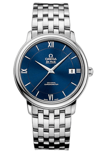 Omega De Ville Prestige Co-Axial Watch - 36.8 mm Steel Case - Blue Dial - 424.10.37.20.03.001 36.8mm (424.10.37.20.03.001