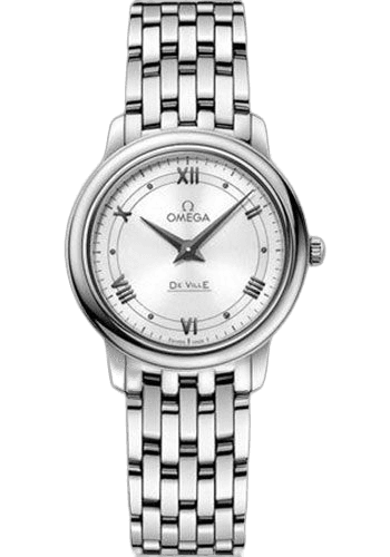 Omega 27.4mm De Ville Prestige Quartz Watch - 27.4 mm Steel Case - White Dial - 424.10.27.60.04.001 — Ref. 424.10.27.60.04.001