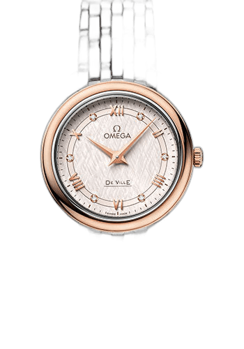 De Ville Prestige Quartz Watch - 27.4 mm Steel And Red Gold Case - Ivory Silvery Dial - 424.20.27.60.52.003 27.4mm & Red Gold Ivory Silvery Dial — Omega Ref. 424.20.27.60.52.003