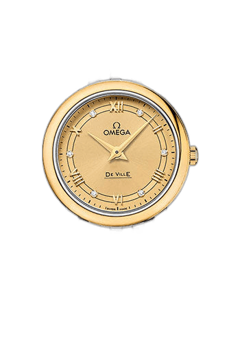De Ville Prestige Quartz Watch - 27.4 mm Steel Case - Champagne Diamond Dial - Steel And Yellow Gold Bracelet - 424.20.27.60.58.003 27.4mm — Omega Ref. 424.20.27.60.58.003