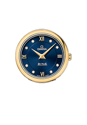 De Ville Prestige Quartz Watch - 27.4 mm Steel Case - 18K Yellow Gold Bezel - Blue Diamond Dial - Yellow Gold-Steel Bracelet - 424.20.27.60.53.002 27.4mm · Omega 424.20.27.60.53.002