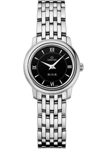 Omega 24.4mm De Ville Prestige Quartz Watch - 24.4 mm Steel Case - Black Dial - 424.10.24.60.01.001 Watch Ref. 424.10.24.60.01.001