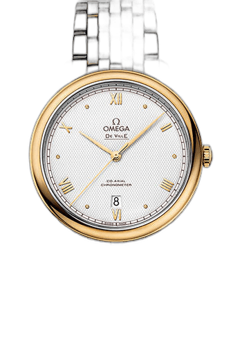 Omega De Ville Prestige Co-Axial - 39.5 mm Steel And Yellow Gold Case - Grey Dial - 424.20.40.20.02.005 39.5mm & Yellow Gold Grey Dial