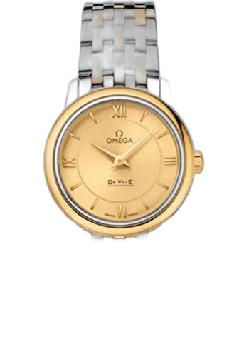 De Ville Prestige Quartz Watch - 27.4 mm Steel And Yellow Gold Case - Champagne Dial - 424.20.27.60.08.001 27.4mm & Yellow Gold Champagne Dial Omega Ref. 424.20.27.60.08.001