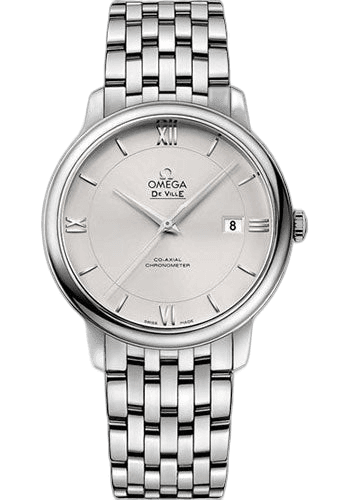 Omega 39.5mm De Ville Prestige Co-Axial Watch - 39.5 mm Steel Case - -Silvery Dial - 424.10.40.20.02.003 — Ref. 424.10.40.20.02.003