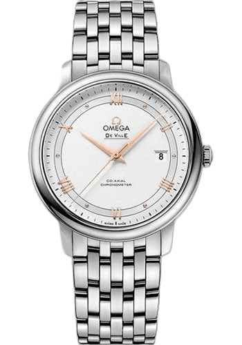 De Ville Prestige Co-Axial Watch - 39.5 mm Steel Case - -Silvery Dial - 424.10.40.20.02.002 39.5mm Omega Ref. 424.10.40.20.02.002