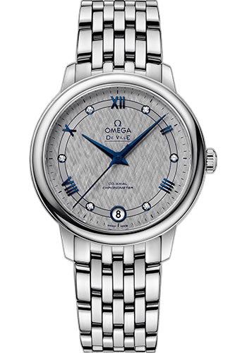 Omega De Ville Prestige Co-Axial Watch - 32.7 mm Steel Case - Grey Dial - 424.10.33.20.56.002 32.7mm (424.10.33.20.56.002