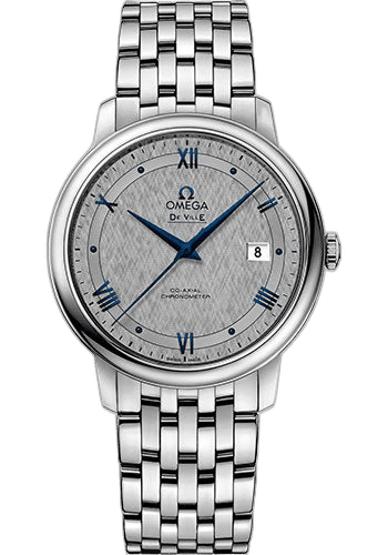 Omega De Ville Prestige Co-Axial Watch - 39.5 mm Steel Case - Grey Dial - 424.10.40.20.06.002 39.5mm Timepiece [424.10.40.20.06.002