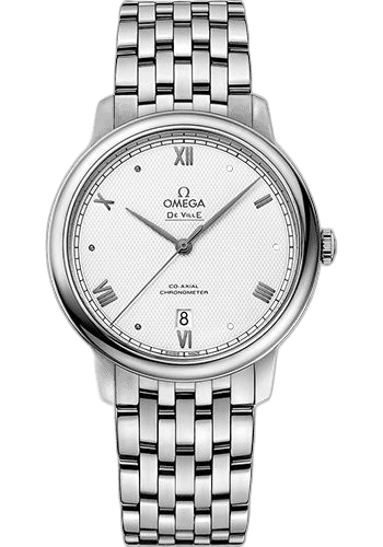 Omega De Ville Prestige Co-Axial - 39.5 mm Steel Case - Grey Dial - 424.10.40.20.02.006 39.5mm Watch Ref. 424.10.40.20.02.006