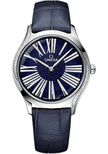 De Ville Tresor Quartz - 36 mm Canopus Gold Case - Bold Blue Dial - Blue Leather Strap - 428.58.36.60.53.001 · Omega 36mm — 428.58.36.60.53.001