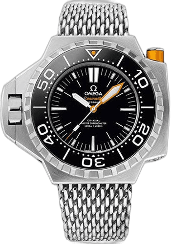 Omega Seamaster Ploprof 1200M Co-Axial Master Chronometer Watch - 55 x 48 mm Titanium Case - Bi-Directional Bezel - Black Dial - An Additional Black Rubber Strap - 227.90.55.21.01.001 48mm Timepiece [227.90.55.21.01.001