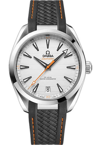 Seamaster Aqua Terra Aqua Terra 150M Co-Axial Master Chronometer Watch - 41 mm Steel Case - Silvery Dial - Grey Structured Rubber Strap - 220.12.41.21.02.002 41mm · Omega 220.12.41.21.02.002