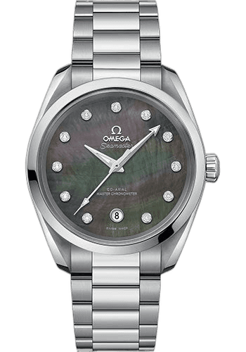 Seamaster Aqua Terra 150M Co-Axial Master Chronometer Ladies Watch - 38 mm Steel Case - Tahiti Mother-Of-Pearl Diamond Dial - 220.10.38.20.57.001 38mm — Omega Ref. 220.10.38.20.57.001