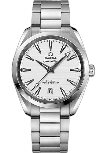 Omega 38mm Seamaster Aqua Terra Aqua Terra 150M Co-Axial Master Chronometer Watch - 38 mm Steel Case - Silvery Dial - Brushed And Polished Steel Bracelet - 220.10.38.20.02.001 Watch Ref. 220.10.38.20.02.001