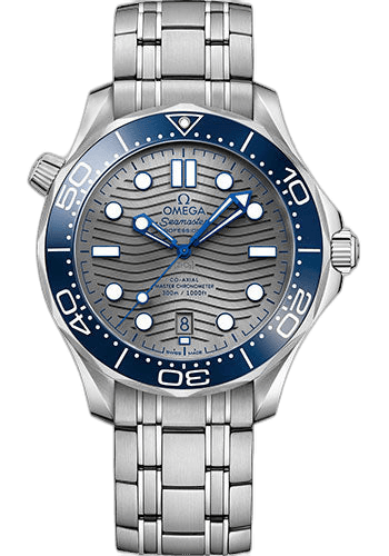 Seamaster Diver 300M Co-Axial Master Chronometer Watch - 42 mm Steel Case - Unidirectional Bezel - Pvd Chrome Colour Ceramic Dial - 210.30.42.20.06.001 42mm — Omega Ref. 210.30.42.20.06.001