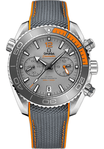 Omega Seamaster Planet Ocean Planet Ocean 600 M Omega Co-axial Master Chronometer Chronograph Watch - 45.5 mm Titanium Case - Unidirectional Grey Silicon Nitride Ceramic Bezel - Grade 5 Titanium Dial - Grey Structured Rubber Strap - 215.92.46.51.99.001 45.5mm Ref. 215.92.46.51.99.001