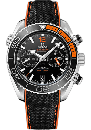 Seamaster Planet Ocean Planet Ocean 600 M Omega Co-axial Master Chronometer Chronograph Watch - 45.5 mm Steel Case - Unidirectional Black Ceramic Bezel - Black Ceramic Dial - Black Structured Rubber Strap - 215.32.46.51.01.001 45.5mm Omega Ref. 215.32.46.51.01.001