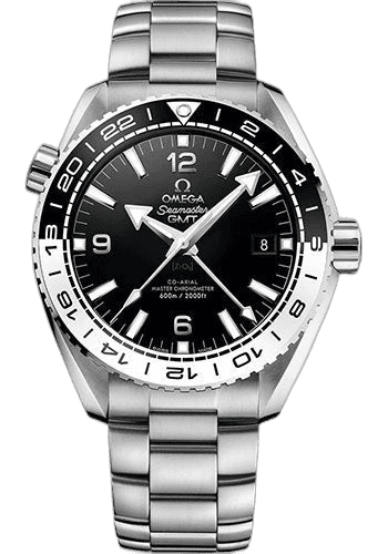 Seamaster Planet Ocean 600 M Co-Axial Master Chronometer GMT Watch - 43.5 mm Steel Case - Bi-Directional Bezel - Black Ceramic Dial - 215.30.44.22.01.001 43.5mm — Omega Ref. 215.30.44.22.01.001
