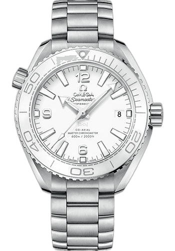 Seamaster Planet Ocean Planet Ocean 600M Co-Axial Master Chronometer Watch - 39.5 mm Steel Case - Unidirectional White Cermaic Bezel - White Dial - 215.30.40.20.04.001 39.5mm Omega Ref. 215.30.40.20.04.001