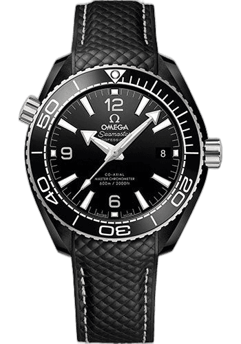 Seamaster Planet Ocean 600M Co-Axial Master Chronometer Watch - 39.5 mm Black Ceramic Case - Unidirectional Bezel - Black Ceramic Dial - Quilted Black Rubber Strap - 215.92.40.20.01.001 39.5mm — Omega Ref. 215.92.40.20.01.001