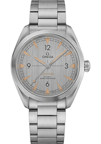 Omega Seamaster Railmaster Omega Co-Axial Master Chronometer Watch - 40 mm Steel Case - Vertically Brushed Grey Dial - 220.10.40.20.06.001 40mm Timepiece [220.10.40.20.06.001