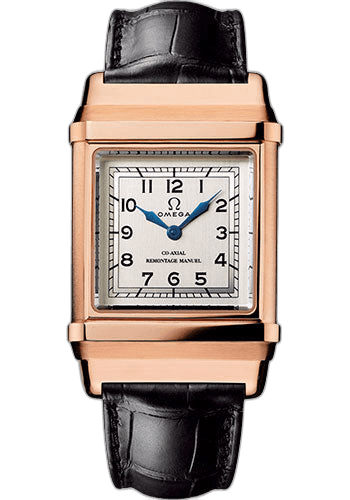 Omega Specialities Museum 50.5 x 33.05 mm Red Gold Case - Silvered Dial - Black Leather Strap Limited Edition of 135 - 516.53.32.20.02.002 33.05mm Ref. 516.53.32.20.02.002