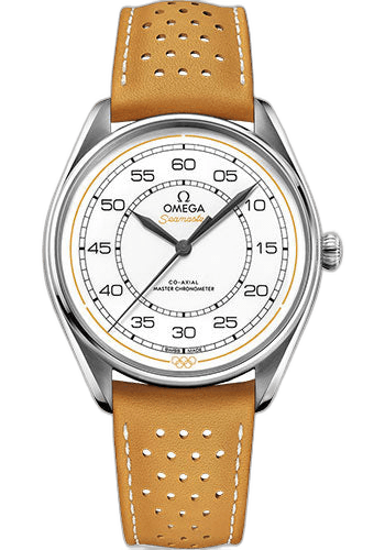 Omega Specialities Olympic Official Timekeeper Limited Edition Set - 39.5 mm Steel Case - White Dial - Yellow Micro-Perforated Leather Strap Limited Edition of 100 - 522.32.40.20.04.002 39.5mm (522.32.40.20.04.002