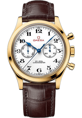Specialities Olympic Official Timekeeper Limited Edition of 188 Watch - 39 mm Yellow Gold Case - Brown Leather Strap - 522.53.39.50.04.002 39mm · Omega 522.53.39.50.04.002