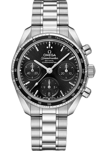 Speedmaster 38 Co-Axial Chronograph Watch - 38 mm Steel Case - Black Dial - 324.30.38.50.01.001 · Omega 38mm — 324.30.38.50.01.001