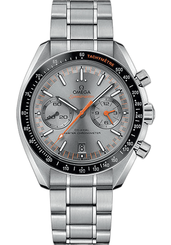 Omega 44.25mm Speedmaster Racing Co-Axial Master Chronograph Watch - 44.25 mm Steel Case - Black Ceramic Bezel - Sun Brushed Grey Dial - 329.30.44.51.06.001 Watch Ref. 329.30.44.51.06.001