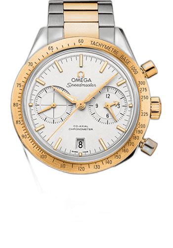 Omega Speedmaster '57 Co-Axial Chronograph Watch - 41.5 mm Steel And Yellow Gold Case - Silver Dial - Steel Bracelet - 331.20.42.51.02.001 41.5mm & Yellow Gold Silver Dial Timepiece [331.20.42.51.02.001
