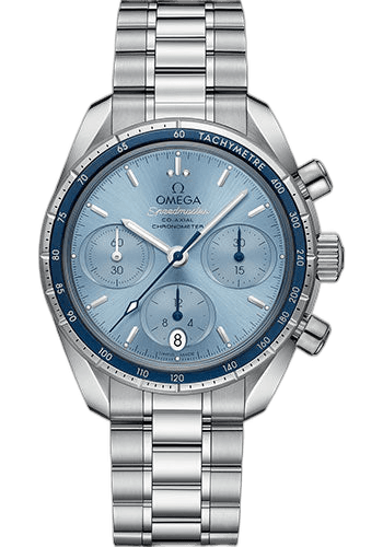 Speedmaster 38 Co-Axial Chronograph Watch - 38 mm Steel Case - Blue Dial - 324.30.38.50.03.001 38mm Omega Ref. 324.30.38.50.03.001