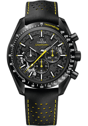 Omega Speedmaster Moonwatch Chronograph "Dark Side of the Moon" Apollo 8 - 44.25 mm Black Ceramic Case - Black Dial - Perforated Black Leather Strap - 311.92.44.30.01.001 44.25mm Ref. 311.92.44.30.01.001