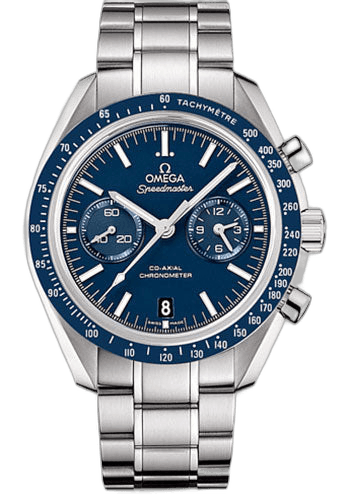 Speedmaster Moonwatch Co-Axial Chronograph Watch - 44.25 mm Steel Case - Blue Tachymeter Bezel - Blue Dial - 311.90.44.51.03.001 44.25mm by Omega — 311.90.44.51.03.001
