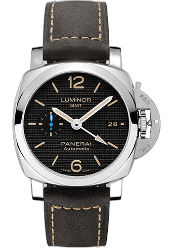 Panerai Luminor GMT Steel — Black Paris Hobnail Dial | Ref. PAM01535