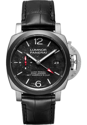 Panerai Luminor Titanium — Scafotech Black GMT Dial | Ref. PAM01096