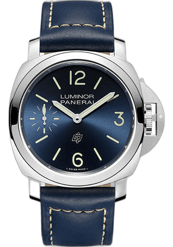 Panerai Luminor Steel — Blue Sun-Brushed Dial | Ref. PAM01085