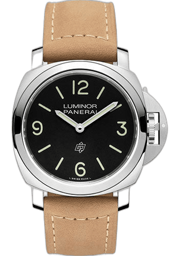 Panerai Luminor Base Logo Steel — Black Arabic Numeral Dial | Ref. PAM01086