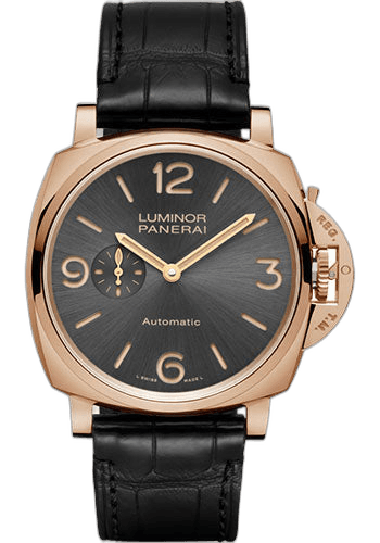 Panerai Luminor Due Rose Gold — Anthracite Sun-Brushed Dial | Ref. PAM00675