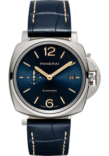 Panerai Luminor Due Titanium — Blue Sun-Brushed Dial | Ref. PAM00927