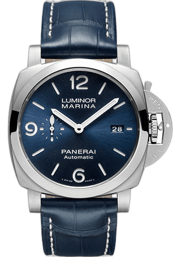Panerai Luminor Marina Steel — Blue Sun-Brushed Dial | Ref. PAM01313