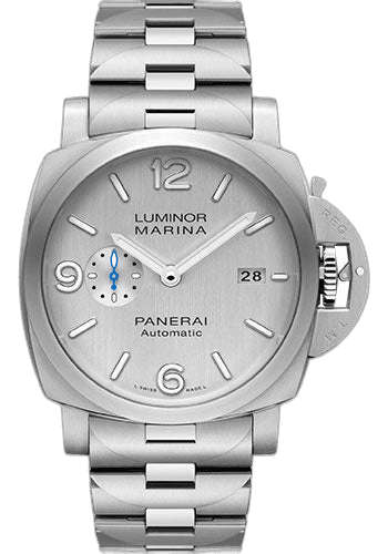 Panerai Luminor Marina Steel — Silver Vertical Brushed Dial | Ref. PAM00978
