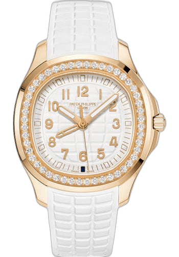Patek Philippe Aquanaut Rose Gold — Diamond Bezel & White Dial Dual Time Zone | Ref. 5269/200R-001