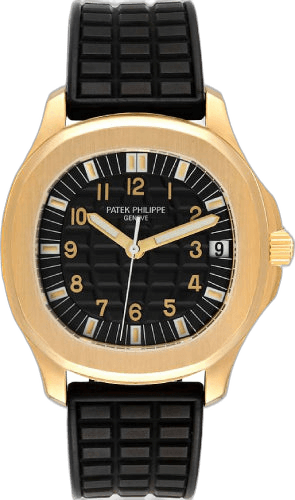 Patek Philippe Aquanaut Yellow Gold — Black Dial Ladies 34mm | Ref. 5167/1A-001