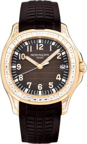 Patek Philippe Aquanaut Rose Gold — Diamond-Bezel Brown Dial Sports | Ref. 5167/300R-010