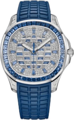 Patek Philippe Aquanaut Luce White Gold — Diamond & Sapphire Pavé Haute Joaillerie | Ref. 5268/461G-001