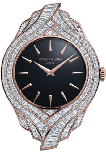 Patek Philippe Calatrava Rose Gold/Diamonds — Black Dial | Ref. 4895R-001