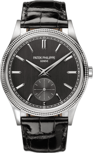 Patek Philippe Calatrava White Gold — Grey Hobnail Bezel Dial | Ref. 6119G-001